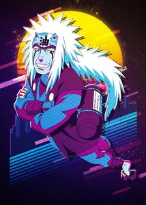 Jiraiya Synthwave Art jiraiya wallpaper