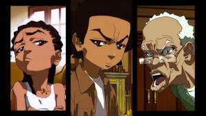 Join Grandad and the Boys for a Fun Ride boondocks wallpaper