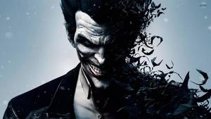 Joker Dissolving Into Bats joker wallpaper