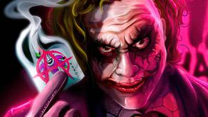 Joker Neon Pink Aesthetic joker wallpaper
