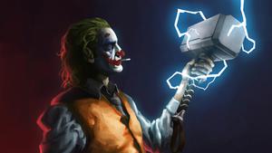 Joker Thor Hammer Art joker wallpaper