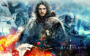 Jon Snow, protector of the North game of thrones wallpaper