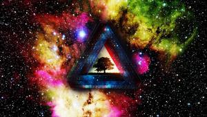 Journey through the mysteries of space trippy wallpaper