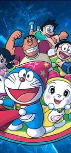 Joyful Friends And Doraemon iPhone doraemon iphone wallpaper