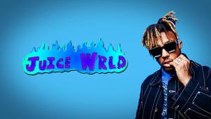 Juice Wrld Blue Flames juice wrld wallpaper