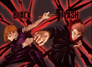 Jujutsu Kaisen - Double Black Flash jujutsu kaisen wallpaper
