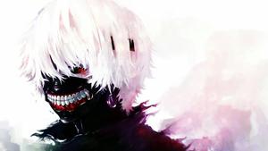 'Jump into the darkness with Tokyo Ghoul's protagonist Kaneki Ken'. tokyo ghoul wallpaper