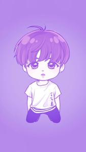 Jungkook Cute Boy Cartoon cute boy cartoon wallpaper