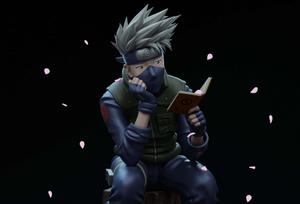 Kakashi Reading Book Picture Wallpaper