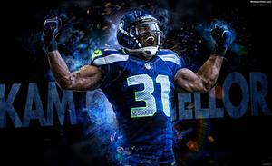 Kam Chancellor in action during an NFL match nfl wallpaper