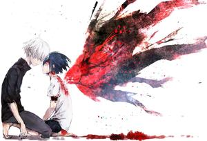 Kaneki and Touka, Two Halves of a Whole tokyo ghoul wallpaper