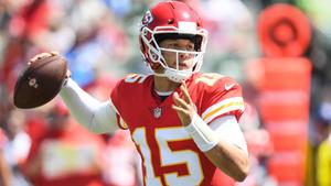 Kansas City Chiefs Quarterback Patrick Mahomes Attempts a Throw patrick mahomes wallpaper