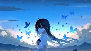 Kawaii Anime Girl With Headphones anime girl wallpaper
