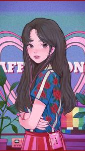 Kawaii Cool Girl Cartoon cool girl cartoon wallpaper
