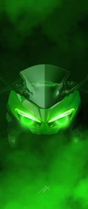 Kawasaki H2r Green Smoke kawasaki h2r wallpaper