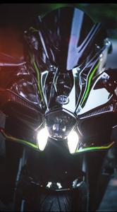 Kawasaki H2r Lighted Up kawasaki h2r wallpaper