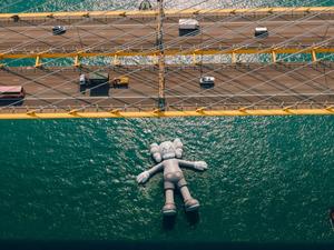 KAWS Below A Bridge kaws wallpaper