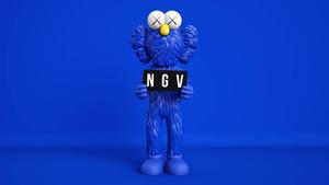Kaws Blue BFF kaws wallpaper