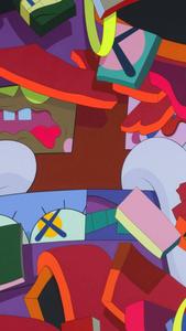 Kaws Character Abstract Paint kaws wallpaper