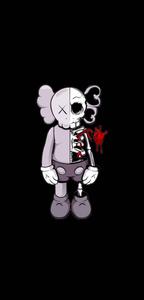 Kaws Skeleton Flayed Heart kaws wallpaper