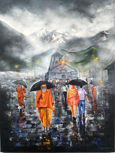 Kedarnath Hindu Monks 4K kedarnath 4k wallpaper