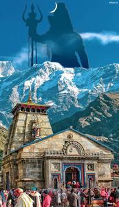 Kedarnath Lord Shiva Silhouette 4K kedarnath 4k wallpaper