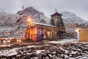 Kedarnath Temple At Winter 4K kedarnath 4k wallpaper