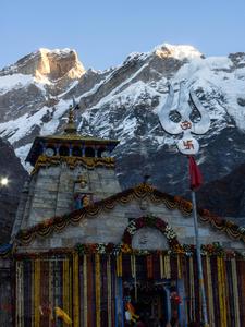 Kedarnath Trident Pole 4K kedarnath 4k wallpaper