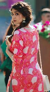 Keerthi Suresh Pink Floral Dress keerthi suresh wallpaper