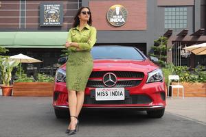 Keerthi Suresh Red Car keerthi suresh wallpaper