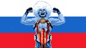 Khabib Nurmagomedov Russian Flag Artwork khabib nurmagomedov wallpaper