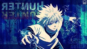 Killua, a master assassin and protagonist of "Hunter × Hunter". killua wallpaper