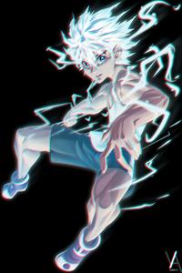 Killua looking into the distance killua wallpaper