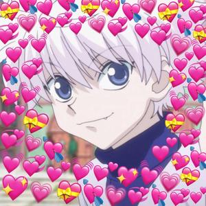 Killua With Heart Emojis Anime PFP anime pfp wallpaper