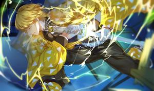 Kimetsu No Yaiba Demon Slayer Anime Zenitsu Agatsuma demon slayer anime wallpaper