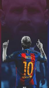 King Lionel Messi, Three-time Ballon d'Or Winner, Points to the Skies messi wallpaper