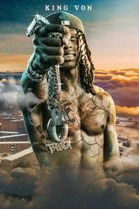 King Von 3D Statue king von wallpaper
