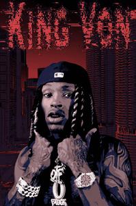 King Von Red Art king von wallpaper