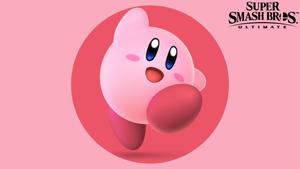Kirby is ready to take on enemies with his fluffy pink body! kirby wallpaper