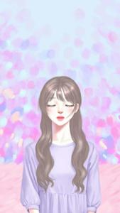 Korean Anime Girl Wearing Lavender Top korean anime girl wallpaper