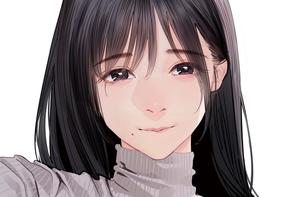 Korean Anime Girl With Soft Expression korean anime girl wallpaper