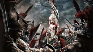 Kratos and Atreus embarking on an epic adventure in God of War god of war wallpaper