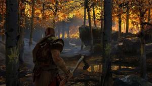 Kratos and Atreus in Epic Norse Adventure god of war wallpaper