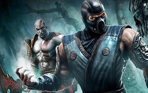 Kratos God Of War Sub Zero Mortal Kombat Video Games Wallpaper