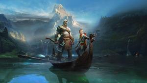 Kratos Journeys Through the River Styx god of war wallpaper