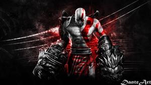 Kratos Unleashes the Power of Nemean Cestus god of war wallpaper