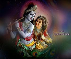 Krishna And Radha Colorful Background Picture Wallpaper
