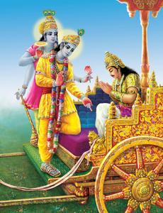 Krishna Arjun Bhagavad Gita Artwork krishna arjun wallpaper