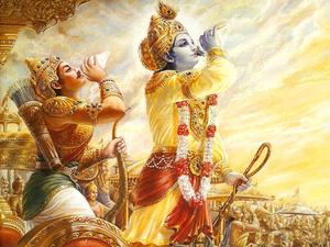 Krishna Arjun Kurukshetra War krishna arjun wallpaper