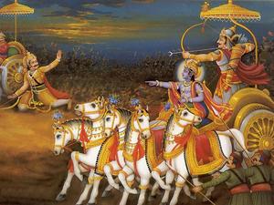 Krishna Arjun The Epic Kurukshetra War krishna arjun wallpaper